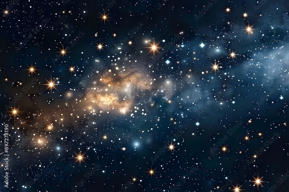 Digital illustration of starry night sky on transparent background Digital illustration of starry night sky on transparent background