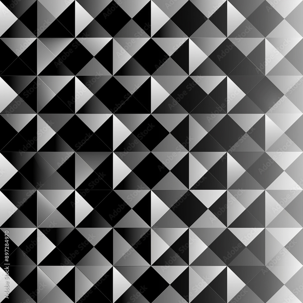 modern geometric pattern with black and white triangles arranged in an artistic gradient from light to dark modern geometric pattern with black and white triangles arranged in an artistic gradient from light to dark