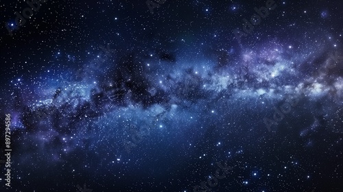 Stars and galaxy outer space sky night universe background.