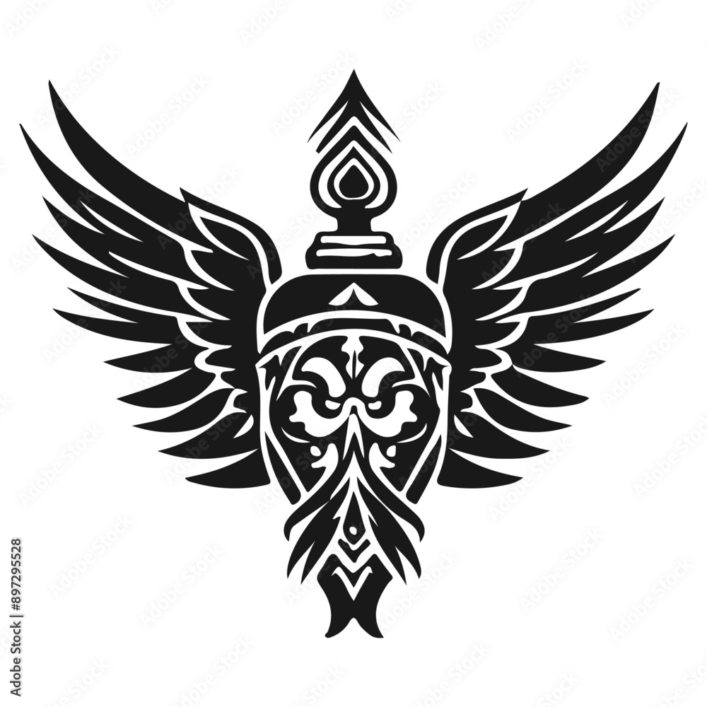 black tattoo design, wing black tattoo design, wing