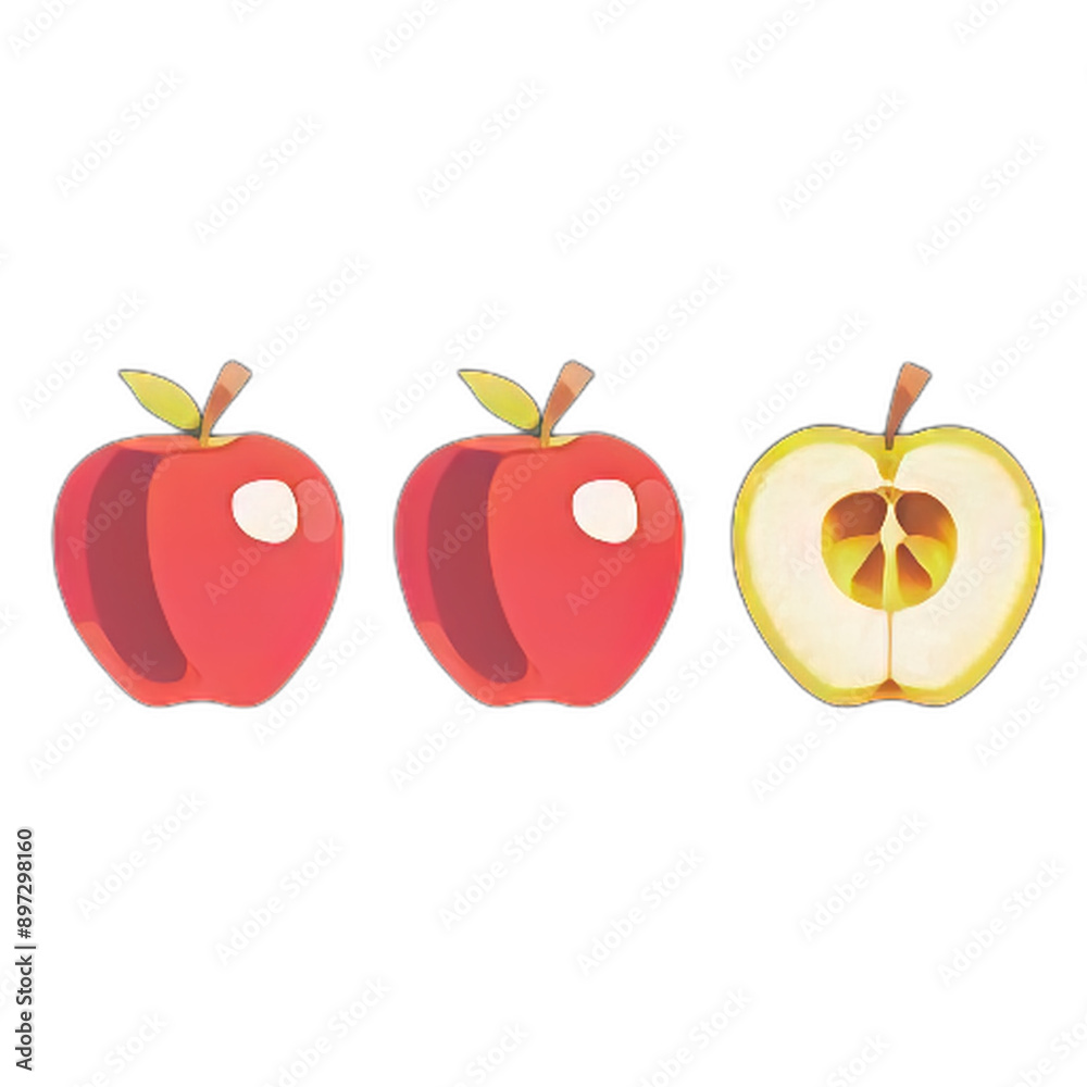 Illustration of apple Illustration of apple