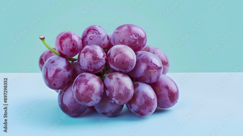 Fototapeta premium grapes on a Blue background