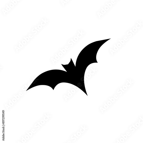 Halloween scary bat. Seamless vector background.