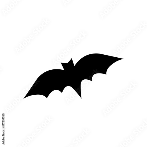 Halloween scary bat. Seamless vector background.