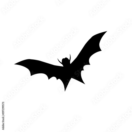 Halloween scary bat. Seamless vector background.