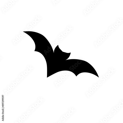 Halloween scary bat. Seamless vector background.