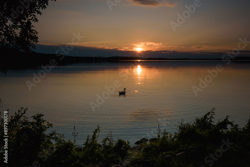SUNSET - Evening landscape by the lake