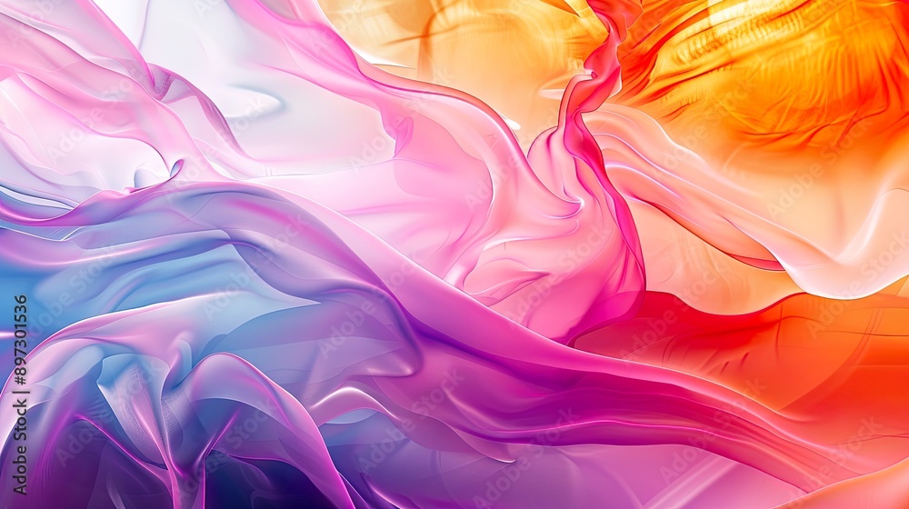 Obraz premium Abstract colorful wavy background.