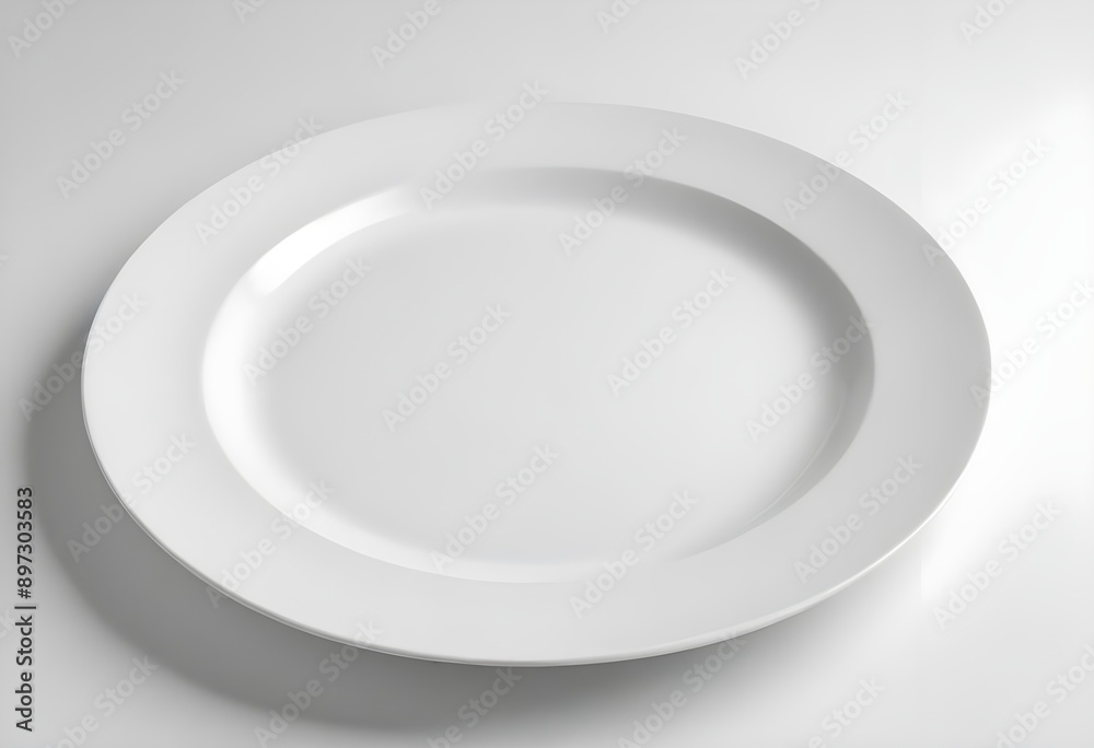 white plate isolated on white white plate isolated on white