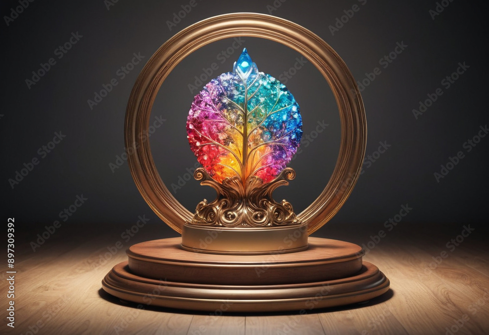 Realistic 3D render of a product display. Realistic 3D render of a product display.