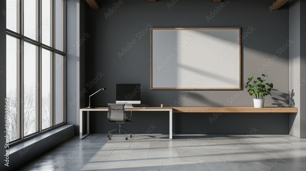stylish,, trendy and comfortable workspace with some wooden elements desk and chair stylish,, trendy and comfortable workspace with some wooden elements desk and chair