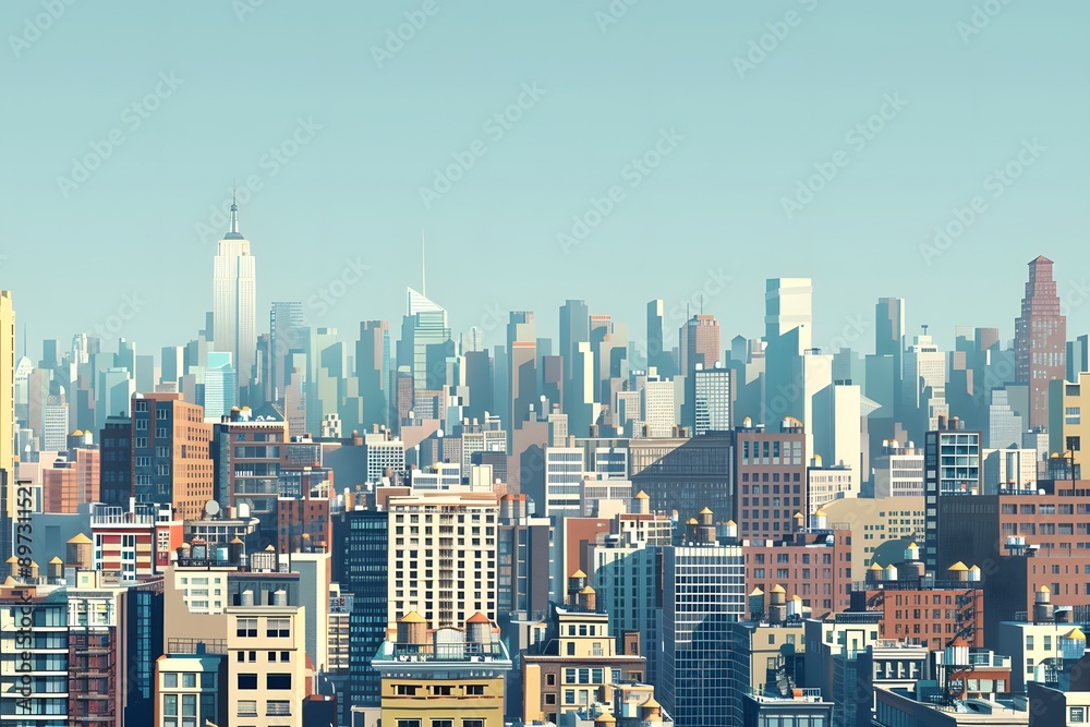 Fototapeta premium A View of the Cityscape