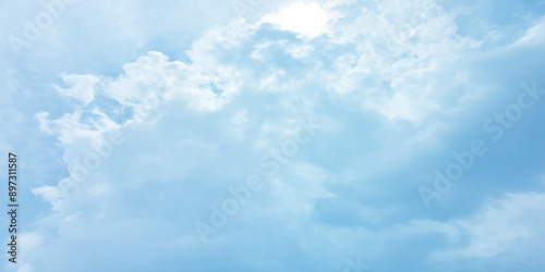 Blue clouds love winter-summer sky soft effect cloudscape, cloudy, heaven, cumulus, atmosphere crystal clear image wallpaper canvas pattern splashed seasonal trending beautiful high resolution art pai