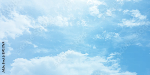 Blue clouds love winter-summer sky soft effect cloudscape, cloudy, heaven, cumulus, atmosphere crystal clear image wallpaper canvas pattern splashed seasonal trending beautiful high resolution art pai