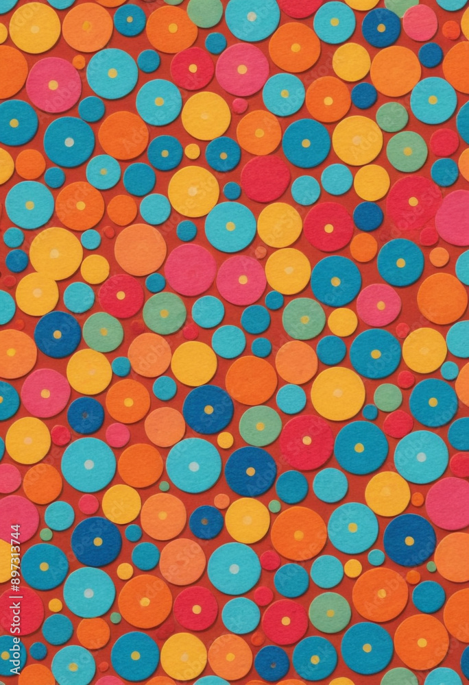 Seamless background pattern with polka dots. Seamless background pattern with polka dots.