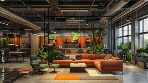 Tech Startup Office with Modern Design and Innovative Features