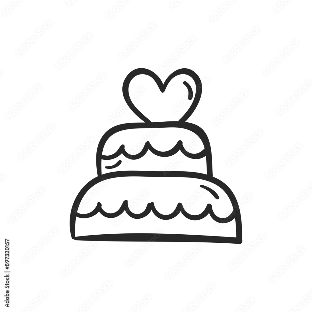 Love doodle elements. Collection of cute hand drawn icons with heart, letter, bird, cake, gift, potion, phone. Vector illustration. Design for prints, cards and coloring pages. Valentine's day theme Love doodle elements. Collection of cute hand drawn icons with heart, letter, bird, cake, gift, potion, phone. Vector illustration. Design for prints, cards and coloring pages. Valentine's day theme