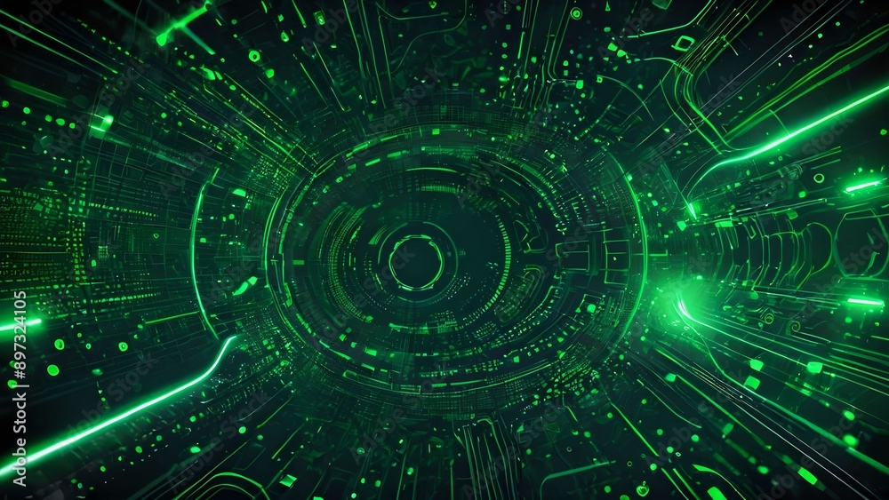 Glowing green digital abstract background with intricate lines and dots, futuristicGlowing green digital abstract background with intricate lines and dots, futuristic technology, IT companies, softwar Glowing green digital abstract background with intricate lines and dots, futuristicGlowing green digital abstract background with intricate lines and dots, futuristic technology, IT companies, softwar