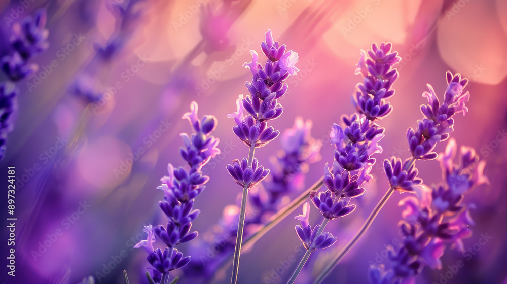 Close-up photo of a delicate lavender flower field, featuring an abstract purple floral background. The image highlights the aromatic beauty of spring nature. Close-up photo of a delicate lavender flower field, featuring an abstract purple floral background. The image highlights the aromatic beauty of spring nature.
