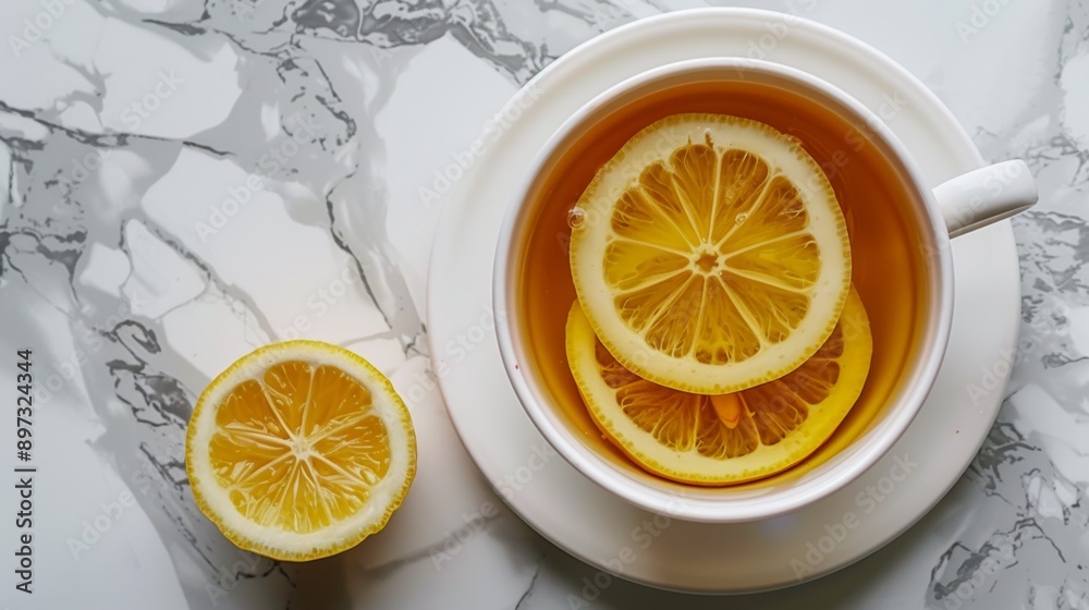 food and beverage photography, a refreshing lemon ginger tea on a marble table, perfect for a morning boost add your text alongside this invigorating image food and beverage photography, a refreshing lemon ginger tea on a marble table, perfect for a morning boost add your text alongside this invigorating image