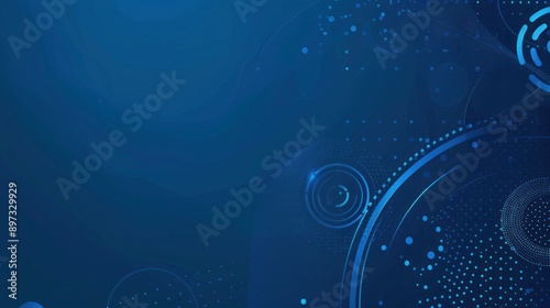 collection of Abstract blue backgrounds with geometric circles