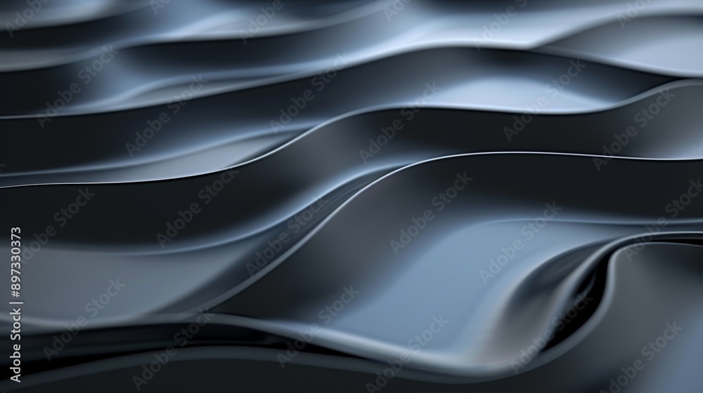 Elegant dark metallic background with flowing wavy pattern, perfect for modern design. Reflects liquid like texture, adding sophistication. Ideal for classy projects Elegant dark metallic background with flowing wavy pattern, perfect for modern design. Reflects liquid like texture, adding sophistication. Ideal for classy projects