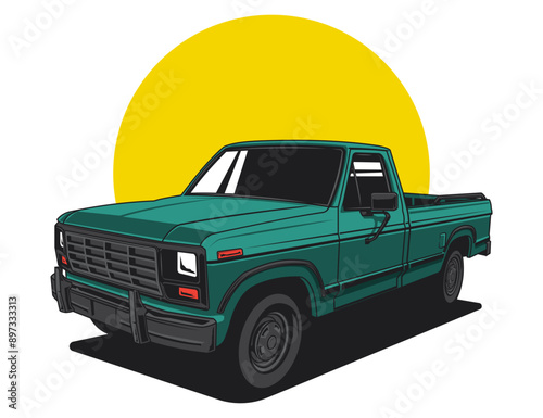 truck explorer design vector illustration graphic image