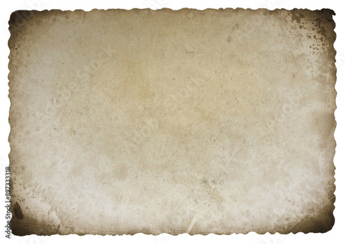 Obraz na płótnie Vintage empty photo paper with vignetting and dust on transparent background w salonie