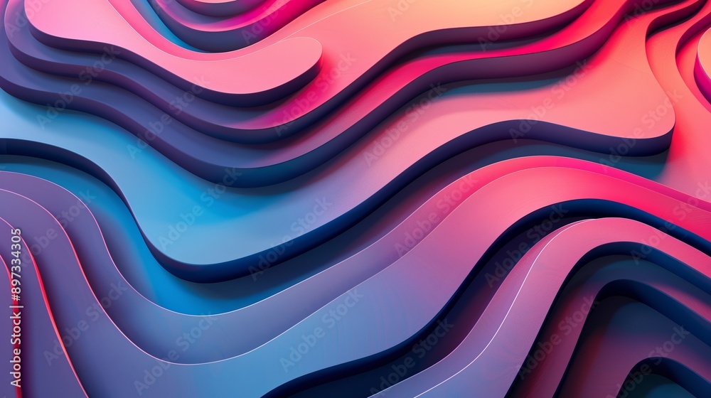 Blue and pink gradient abstract background with wavy shapes, ideal for website banners or presentation backgrounds Blue and pink gradient abstract background with wavy shapes, ideal for website banners or presentation backgrounds