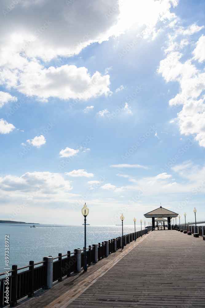 Tamsui Fisherman's Wharf in New Taipei City, Taiwan