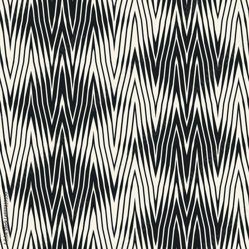 Black And White Optical Graphic Pattern