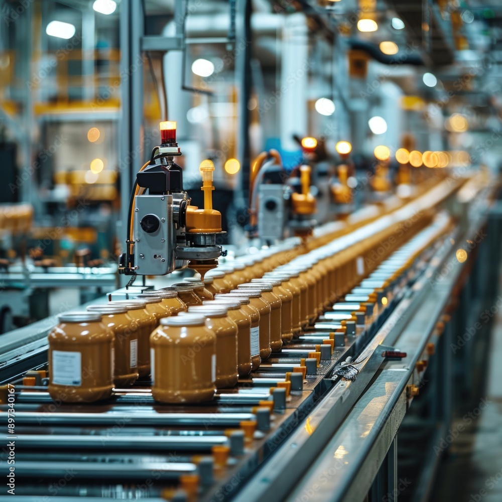 Efficient Packaging Line: Automated Machines for Wrapping and Labeling Products