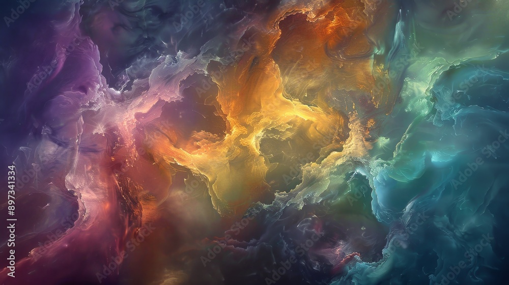 Vivid abstract background filled with dynamic color shifts and fluid patterns suggesting vitality and motion Vivid abstract background filled with dynamic color shifts and fluid patterns suggesting vitality and motion