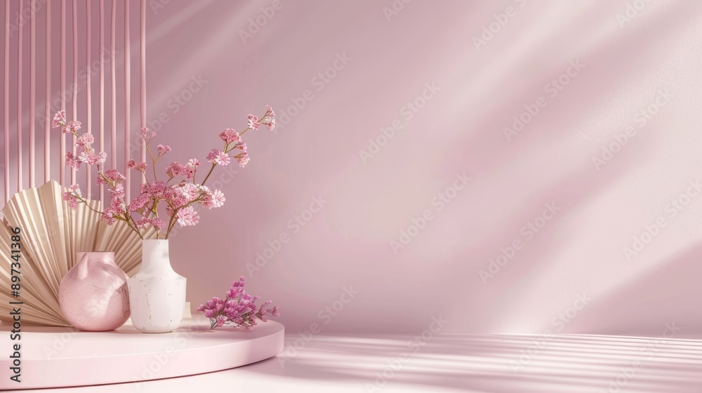 mauve pastel background, showcase platform, professional photo, flat lighting mauve pastel background, showcase platform, professional photo, flat lighting
