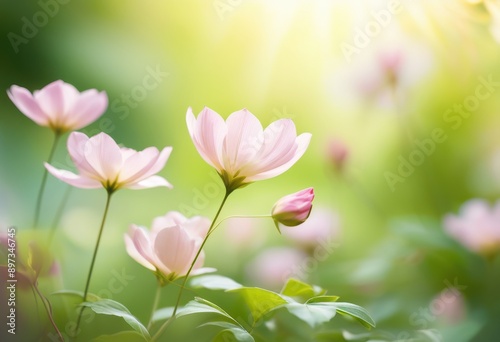 delicate petals floating gracefully gentle capturing essence beauty motion, flower, breeze, wind, nature, softness, tranquility, floral, scenery