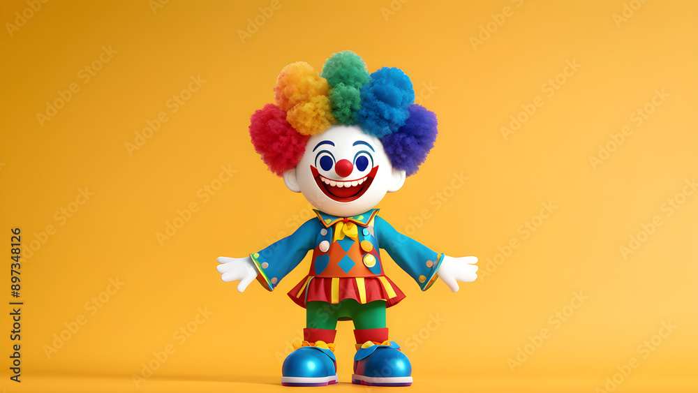 Fototapeta premium a clown in April fools' day