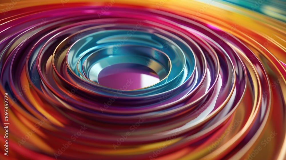 Colorful Round Object Close Up Colorful Round Object Close Up