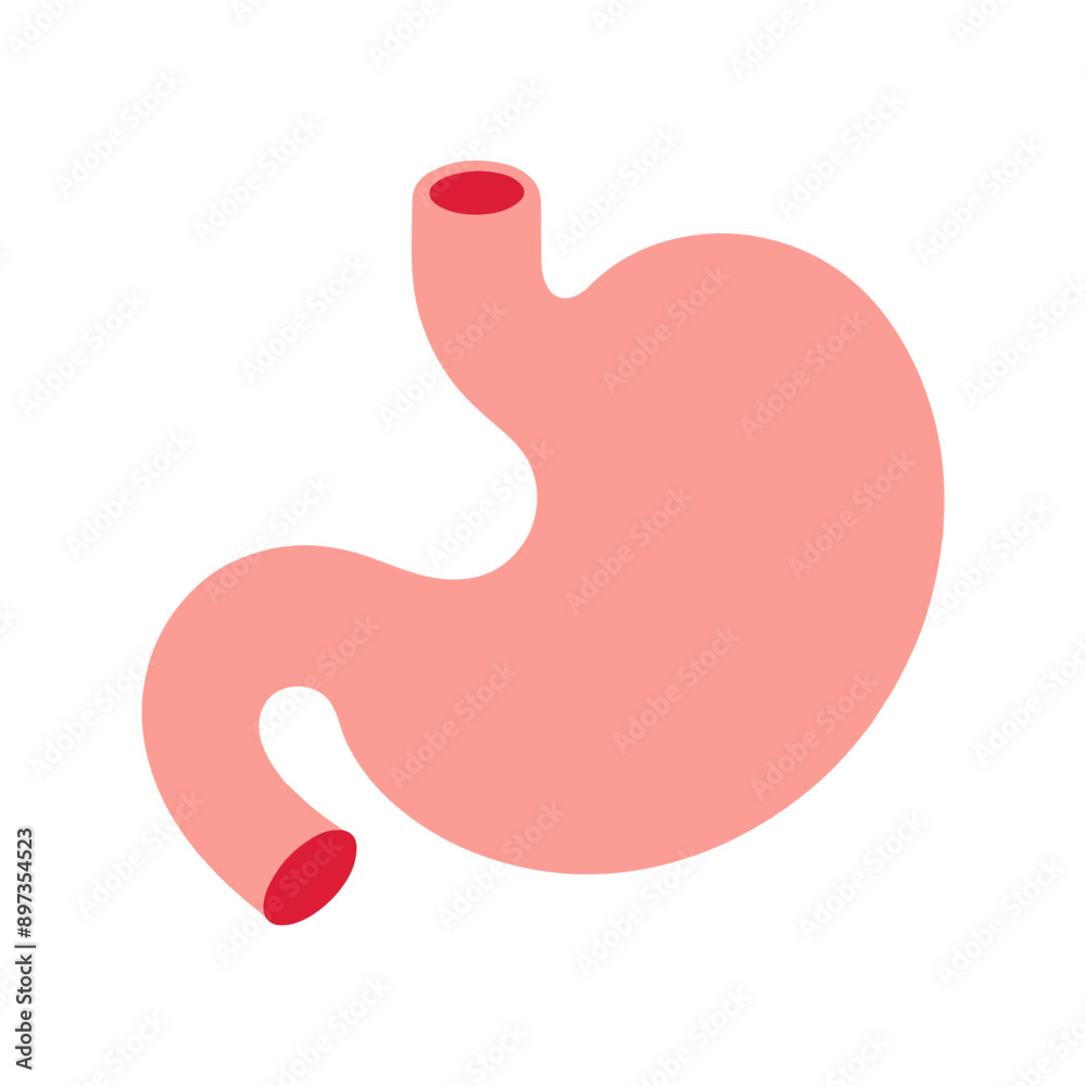 Gastroenteralgia stomach human organ flat design Gastroenteralgia stomach human organ flat design