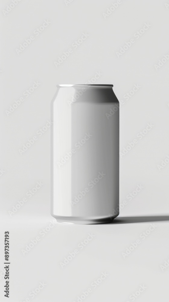 Blank soda can mock - up with minimalist packaging. Blank soda can mock - up with minimalist packaging.