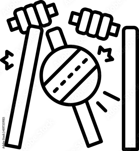 Stump hit icon