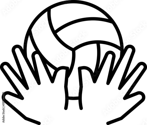 Passing volley icon