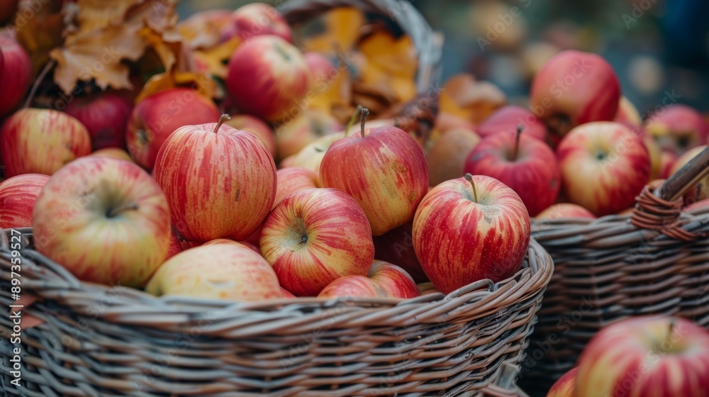 autumn harvest markets, abundant baskets with just-picked apples at the fall market a delicious treat for everyone to savor autumn harvest markets, abundant baskets with just-picked apples at the fall market a delicious treat for everyone to savor