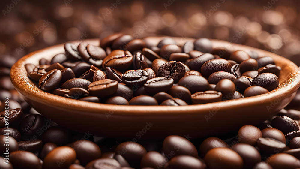 Close-up of coffee beans Close-up of coffee beans