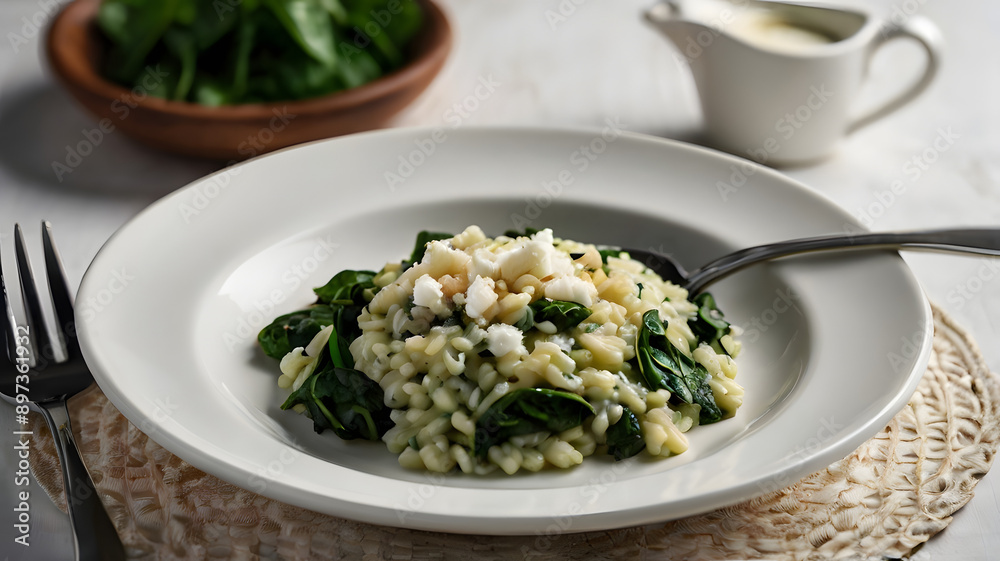 spinach and goat cheese risotto spinach and goat cheese risotto