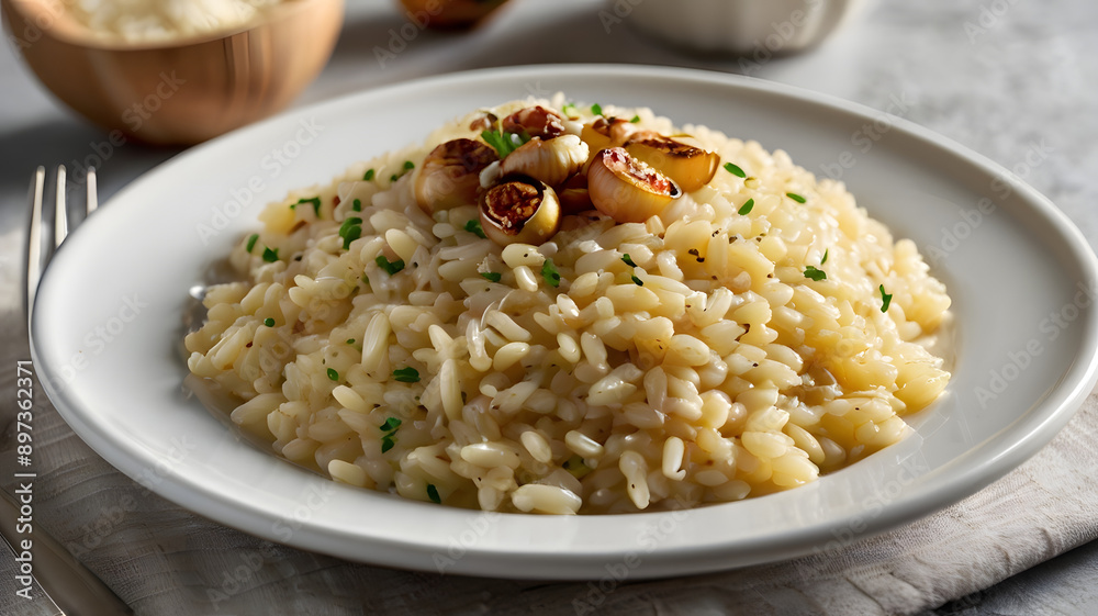 roasted garlic and Parmesan risotto roasted garlic and Parmesan risotto