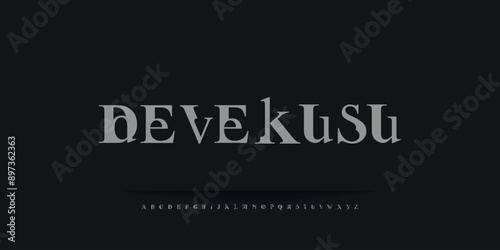 Elegant Modern Serif Alphabet Font Set – Minimalist and Classic Lettering
