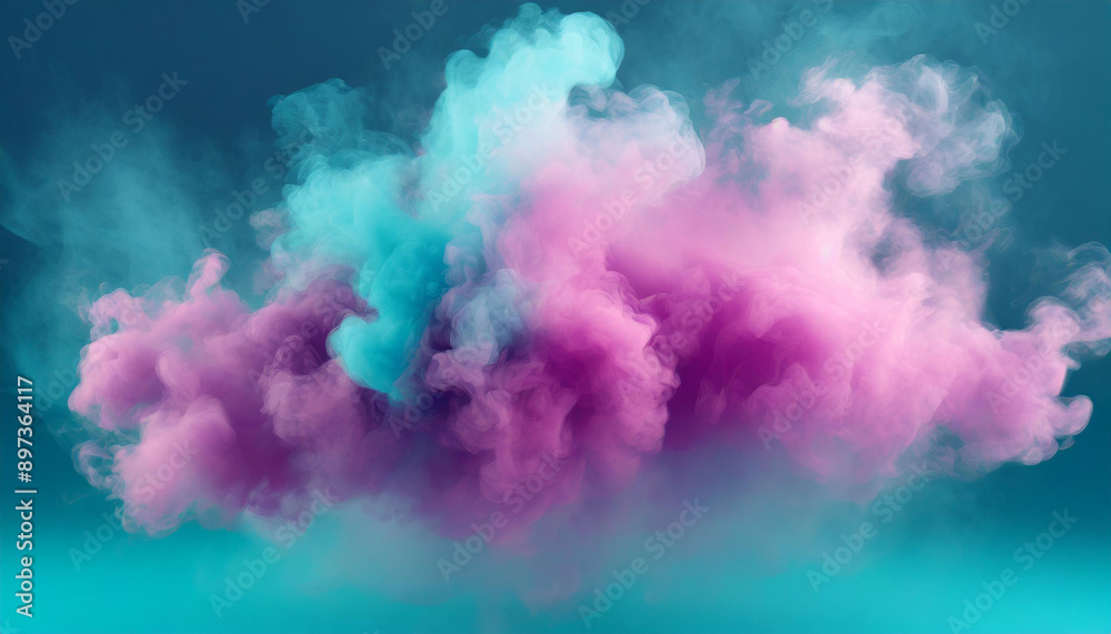 Mesmerizing Swirl of Vibrant Cyan, Magenta, and Purple Smoke in Dreamlike Aqua Background. Abstract Atmospheric Background Mesmerizing Swirl of Vibrant Cyan, Magenta, and Purple Smoke in Dreamlike Aqua Background. Abstract Atmospheric Background