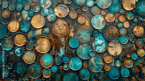 Abstract Circular Texture w...