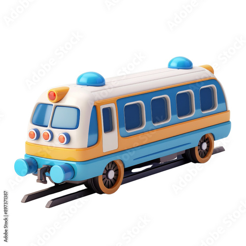 3D train model png transparent