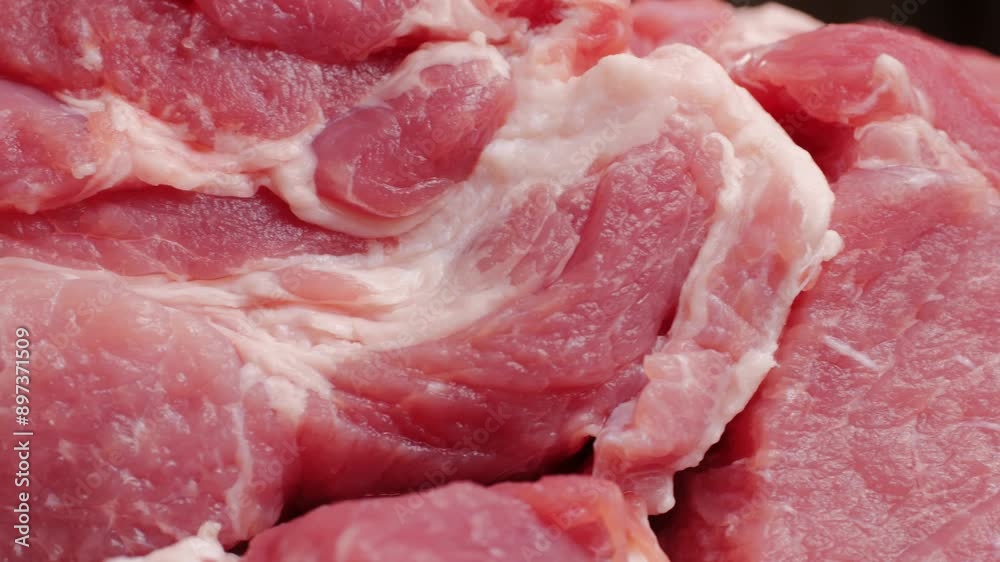 Chef Butcher cutting pork meat with knife on kitchen, cooking Mexican traditional food. Man cut big beef piece for barbecue bbq. Chef Butcher cutting pork meat with knife on kitchen, cooking Mexican traditional food. Man cut big beef piece for barbecue bbq.
